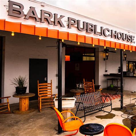 Bark public house - Bark Public House This building that previously housed a night club, has now been transformed into an urban doggy daycare and boarding facility. Moreover, the concept of this business was to bring members of the community together to join their pups in social gatherings in the large play area and patio.